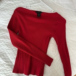 House of Harlow 1960 Red Long Sleeve Top